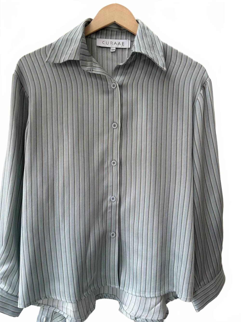NEW CURAAE women's isobel shirt in hazy blue